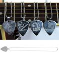 thumbnail image 5 of Stainless Steel Necklace Guitar Pick with Music Note Skull Gift Accessory (Skull), 5 of 8