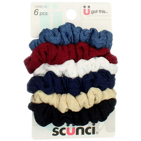 Scunci Effortless Beauty Mini Waffle Twisters 6 ea (Pack of 3)
