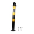thumbnail image 2 of Bolardo de seguridad de 30'' de alto, accesorio de protección de acero galvanizado, barrera de estacionamiento para Anillo amarillo negro 2, 2 of 8