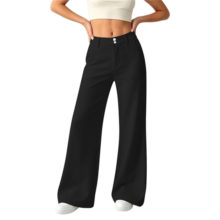 black low rise dress pants Women's Black, Flat Front, Contemporary Tuxedo with Satin Stripe Pair effortlessly with Luxe Rib basics Beverley Low Rise Suit Pant
