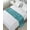 Teal Blue, variant on Bed Runner Scarf for Twin Size Bed, Navy Blue Snowflake Christmas Beds Scarf Throws for Foot of Bedding, Xmas Snowflake Decorative Beds Runners for Bedroom Guestroom, 71"x20"