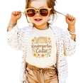 thumbnail image 4 of Kindergarten Cutie Shirt for Girls Boho Rainbow Floral First Day of School Graphic Tee for Kids Natural Shirt 3T, 4 of 8