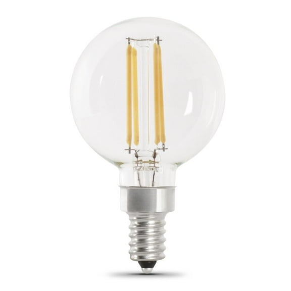 Feit Electric Bpg1660927cafil 5.5 Watt E12 G16-1/2 Soft White Led Dimmable Light Bulbs 2 Count