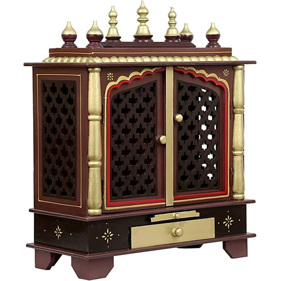Fasherati Home Temple, Wooden Temple, Pooja Mandir for Home