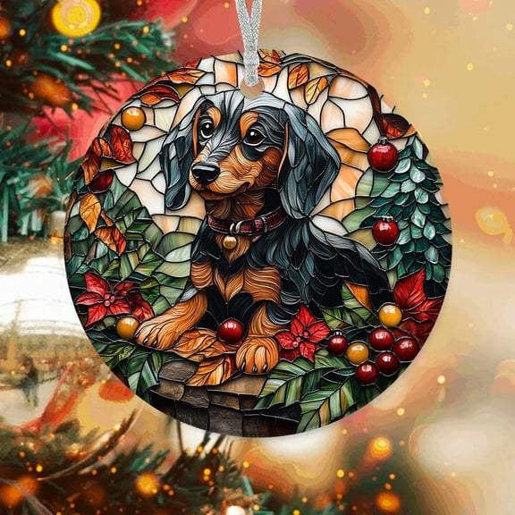 Dachshund Dog Custom Ornaments 2025, Dachshund Dog Ornament, Dachshund Dog Christmas Hanging Decor, Dachshund Dog Ornaments for Christmas Tree. hVUXA4 (Dachshund Dog 1)