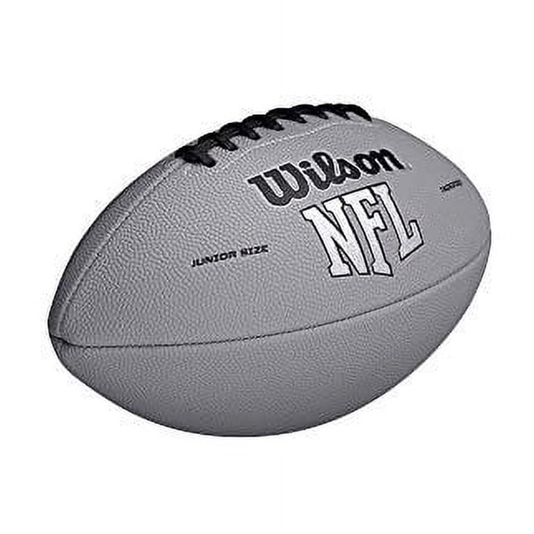 Wilson NFL Super Grip Football - Gray, Junior Size (Ages 9-12