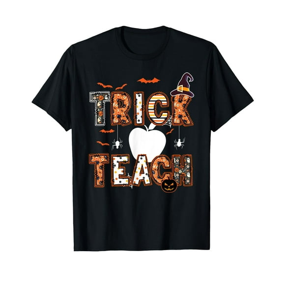 Trick Or Teach Cute Halloween Teacher Men Women T-Shirt