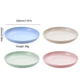 thumbnail image 2 of Toystoory Paquete de 4 platos de plástico para comida, para cena, Bar de Hotel, vajilla de cocina, vajilla para interiores y exteriores, Kits de desorden para acampar Beige Toystoory OD027972-04, 2 of 6