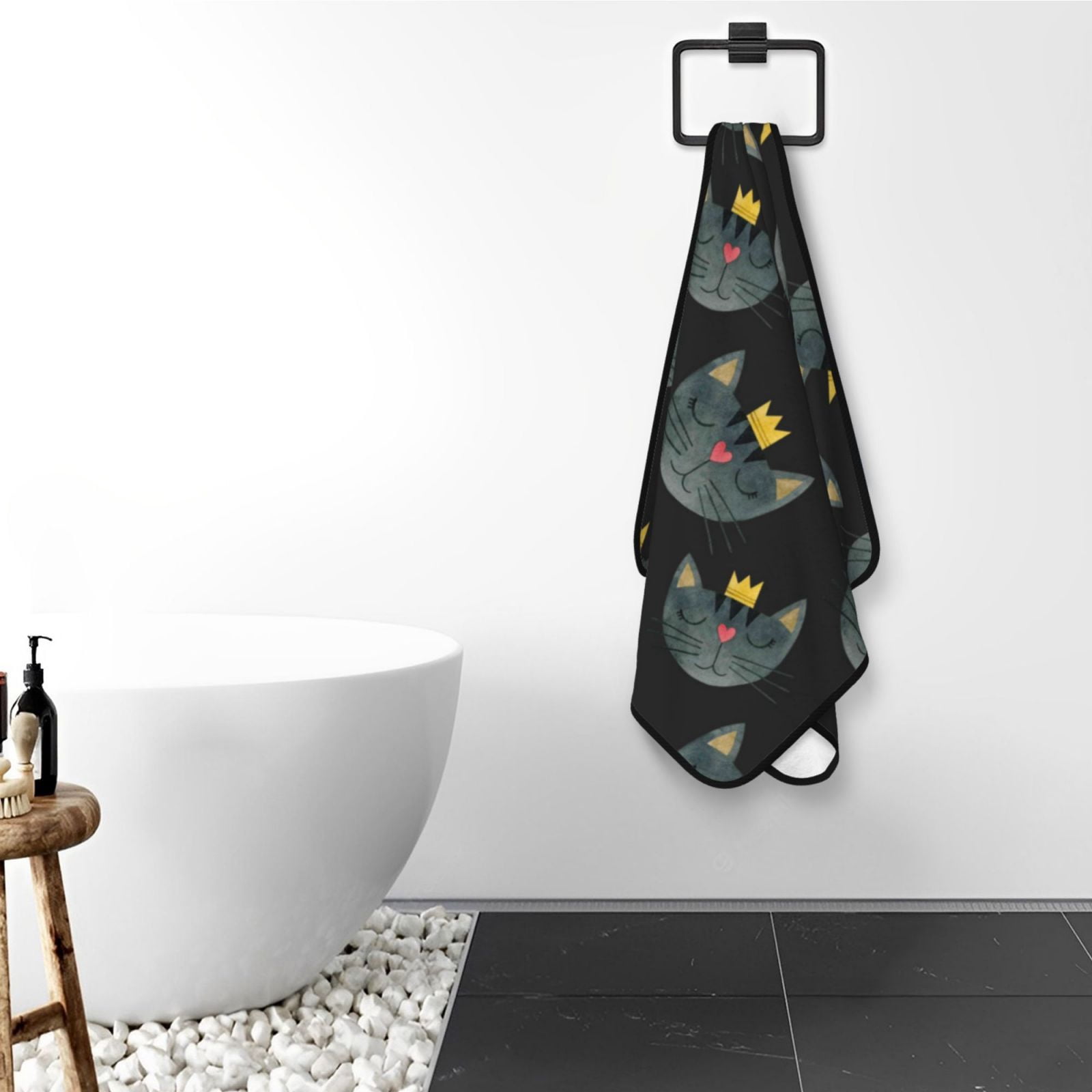 Cotton Bath Towels for Bathroom - Faces Of The Cat Microfiber Quick Dry Towels for Body Bath Sheets, Personalized Beach Towel, Soft Shower Towels for Travel Home Beach 27*55in