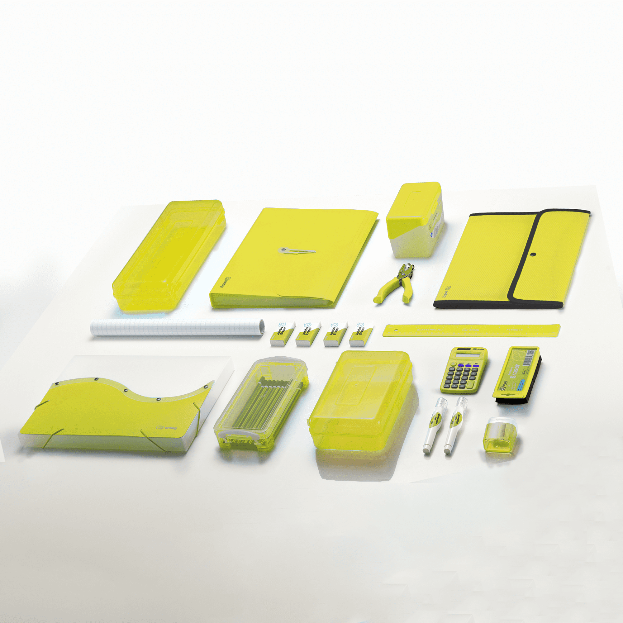 Enday 3 Inch Binder 3 Ring Binders with Pockets for Home, Office, School Supplies Organization, Multicolor 6 Pc