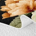 thumbnail image 5 of Manfei Oriental Flower Peony Twin Quilt Set 2 Pieces,Spring Garden Twin Coverlet Set,1 Bedspread and 1 Pillowcase, 5 of 7