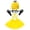Yellow, variant on Adult Yellow Cartoon Costume Set, Knit Hat, Silver Goggles, Black Gloves, Suspenders and Tutu Skirt for Halloween