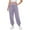Purple, variant on KeShDi Wide Leg Womens Pants Baggy sweatpants Womens Solid Color Drawstring Furry Casual Warm Wide-leg Cuffed Warm Trousers Navy 2X