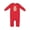 Red, variant on Cute Sloth I Love My Poppy with Green Leaves Baby Romper Coveralls