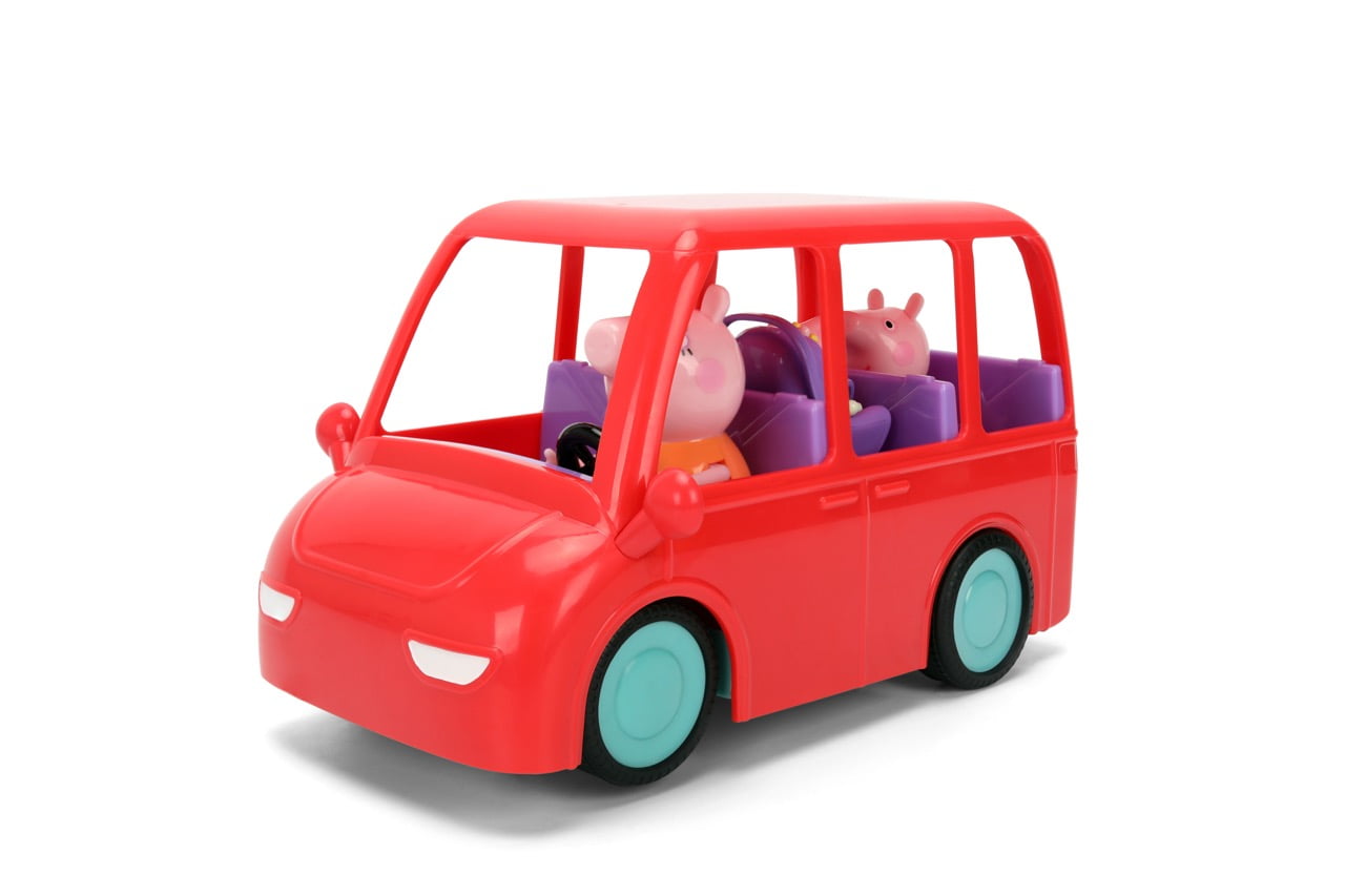 Jada Peppa Pig Family Car R/C – Easy-to-Use Remote Control, 3 Non-Removable Figures – Ages 3+