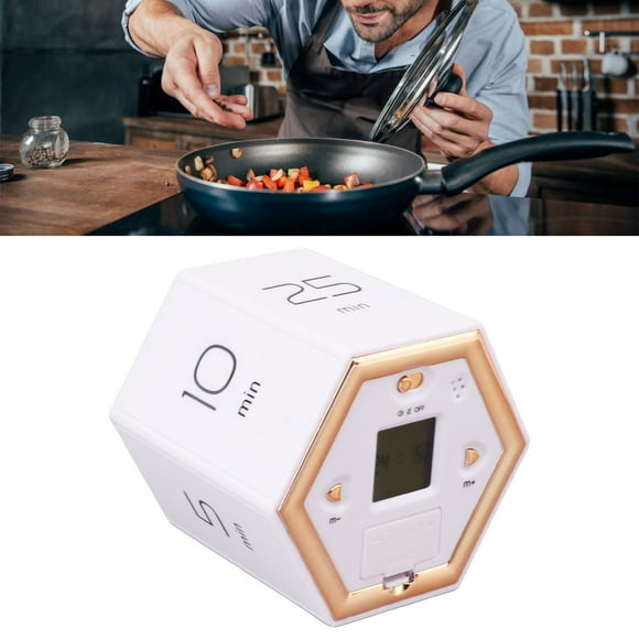 Flip Timer, Rotating Timer with Mute Alarm Function Time Management Pomodoro Timer for Cooking Studying Working