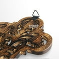 thumbnail image 6 of Wooden Burnt Antique Medieval Knight Cross Cutout Five Keychain Holder Rack Plaq, 6 of 6