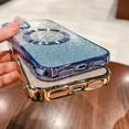 thumbnail image 6 of for iPhone 11 Case Glitter Magnetic Compatible with MagSafe Full Camera Lens Protection Luxury Plating Cute Bling Clear Shockproof Slim Phone Case for Women Girls (Gold), 6 of 14