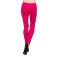 thumbnail image 3 of Vivian's Fashions Long Leggings - Cotton, Junior Size (Fuchsia, Large), 3 of 3