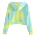 thumbnail image 2 of Womens Tops Long Sleeve Tie-Dye Print Sweatshirt Crop Top Hoodies Pullover Blouse Long Sleeve Shirts for Women, 2 of 8