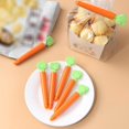 thumbnail image 4 of Bangus Sealing Clips for Food Packages Clips Lovely Carrot Shape Chip Clips with Refrigerator Magnet Holder Box Bread Bags Clips for Kitchen Use, 4 of 6