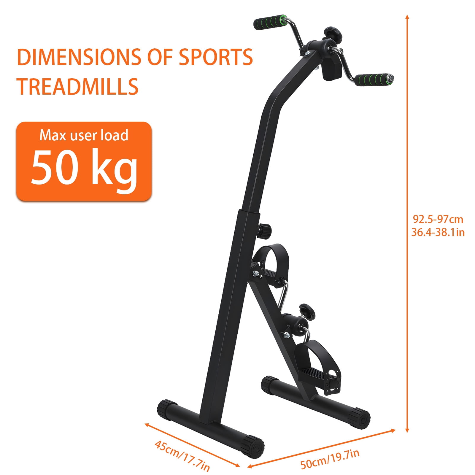 Elderly Exercise Bike, Hand Arm Leg Knee Peddler, Upper Lower Limb Rehabilitation Machine, Adjustable Fitness Equipment for Seniors, Home Pedal Exercise Bike for Total Body Clearance Exercise Bike