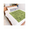 thumbnail image 4 of Super Soft Personalized Flannel Throw Blanket for Nana, Grass Green - Cozy Gift for Birthday, Christmas, Mother's Day from Family & Friends, 4 of 17