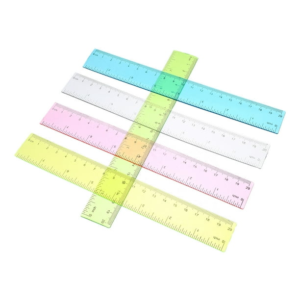 ColoMX 5PCS Matemáticas Reglas de medición de herramientas de geometría de geometría