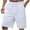 White, variant on Mgmyaa Men's Casual Shorts Elastic Waist Drawstring Lightweight Outdoor Summer Beach Shorts Hiking Shorts with Pockets
