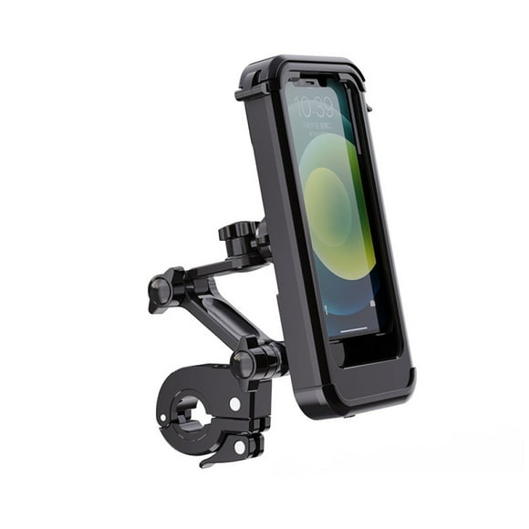 ENONEO Bike Mobile Phone Holder Universal 360°Rotatable Waterproof Mobile Phone Holder Motorcycle Mobile Phone Holder Bike Handlebar Holder for 4.5-6.1 inch Smartphone, Anti Shake, Face ID/Touch ID