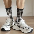 thumbnail image 6 of Rateoe Black and white houndstooth for Women Casual Calf Socks - Cute Crew Socks - Thin Soft Above Ankle Socks Size 5-11, 6 of 6