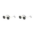 thumbnail image 2 of Gafas de sol Jumpingount Steampunk redondas pequeñas y elegantes para hombres y mujeres dorado oro negro gris 2Conjunto, 2 of 6