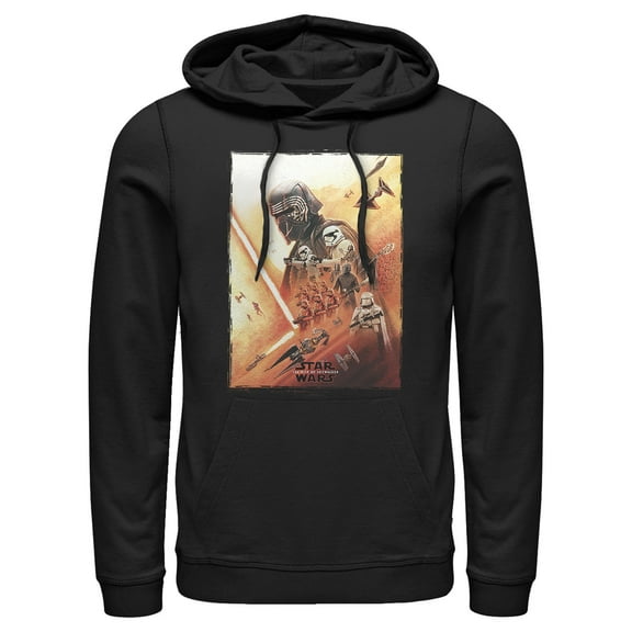 Men's Star Wars: The Rise of Skywalker Kylo Poster  Pull Over Hoodie Black 2X Large