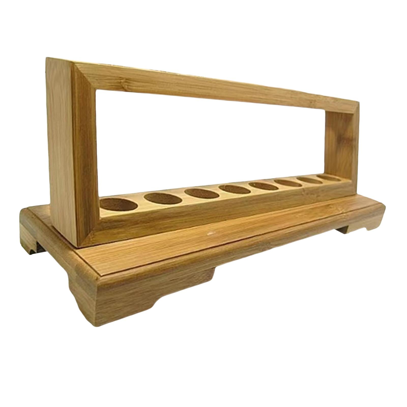WLPZXP Incense Stick Tube Holder Display Stand Wood Exhibition Tea Display Storage Rack