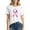 White-A, variant on Breast Cancer Awareness Tops for Women Cute Short Sleeve Pink Ribbon Print Shirts Causal Crewneck Tshirt Blouse