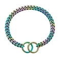 thumbnail image 5 of Multicolor Dog Collar Slip On Stainless Steel Cuban Chain Metal For Small Puppy Dogs, 5 of 7