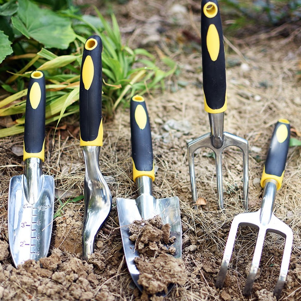 Fork Set of 5 Garden Utility Tools Cultivator Weeder Trowel Narrow Trowel 
