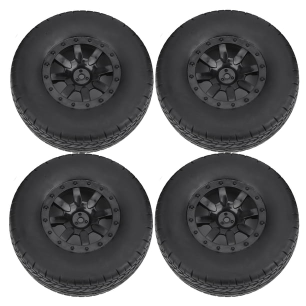 Neumós RC Neumérico, 4pcs ProncTico Neumós de Goma de Goma RC Prácico y Duradero, Negro para Vkar HPI HSP 1/10 RC Camión de Platón Corto 1/10 Slash 10044 Redcat