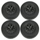 thumbnail image 1 of Neumós RC Neumérico, 4pcs ProncTico Neumós de Goma de Goma RC Prácico y Duradero, Negro para Vkar HPI HSP 1/10 RC Camión de Platón Corto 1/10 Slash 10044 Redcat, 1 of 7