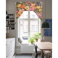 thumbnail image 4 of Pink Spring Floral Swag Valances for Windows, Small Curtains Drapes, Tulip Pastoral Flowers Watercolor Kitchen Window Curtains Over Sink Window Treatment Valance for Bedroom/Bathroom 56"x36", 4 of 5