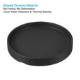 thumbnail image 3 of Plant Pot Saucer 5 Inch, Ceramic Round Flower Tray for Indoor, Black 3 Pack, 3 of 6