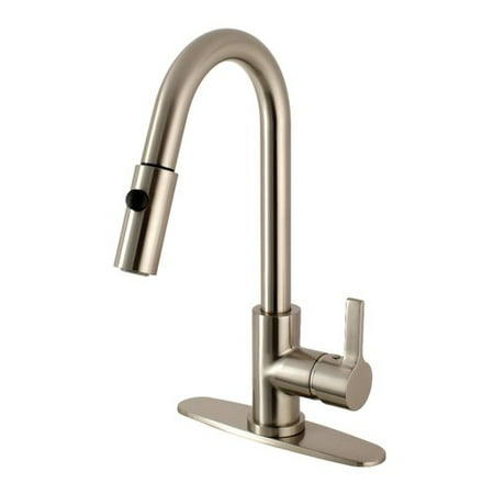 Gourmetier LS8788CTL Continental Single-Handle Pull-Down Kitchen Faucet, Brushed Nickel
