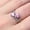 Pink, variant on PULABO Elegant Wedding Anniversary For Women Ladies High Quality Shiny CZ Cubic Zirconia Ring Perfect Present Gift Box Included