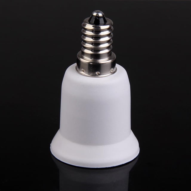 10 Uds E14 a E27 LED halógeno Base lámpara bombillas enchufe adaptador convertidor