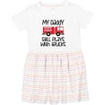 thumbnail image 3 of Inktastic Firefighter Daddy Plays with Trucks Girls Toddler Dress, 3 of 5