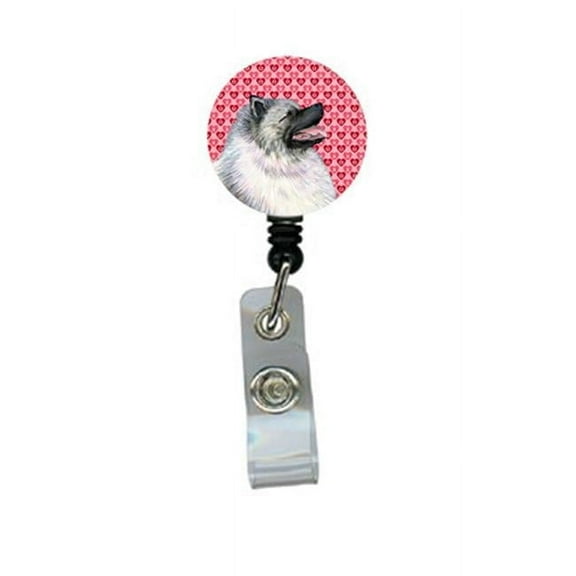 Carolines Treasures SS4488BR Keeshond Retractable Badge Reel Or Id Holder With Clip