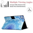 thumbnail image 4 of Galaxy Tab A8 10.5 inch Case SM-X200/SM-X205/SM-X207, Allytech Premium PU Leather Multi-Angle Viewing Angles Stand Smart Auto Sleep Wake Folio Cover for Samsung Galaxy Tab X200 2022, Mandala, 4 of 6