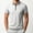 Gray, variant on VgaVtl Summer Men's Polo Shirt Short Sleeve Golf Zip-Up Everyday Collared Color Block Casual Shirts for Men