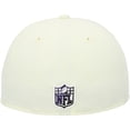 thumbnail image 4 of Men's New Era Cream Baltimore Ravens Chrome Color Dim 59FIFTY Fitted Hat, 4 of 5