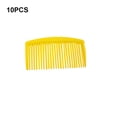 thumbnail image 4 of Soidarity 10 piezas de peine de plástico para el cabello, accesorio profesional, cepillo de pelo Simple, juego de belleza de peluquero, herramientas de Cuidado del cabello Amarillo Soidarity CE013203-04B, 4 of 6